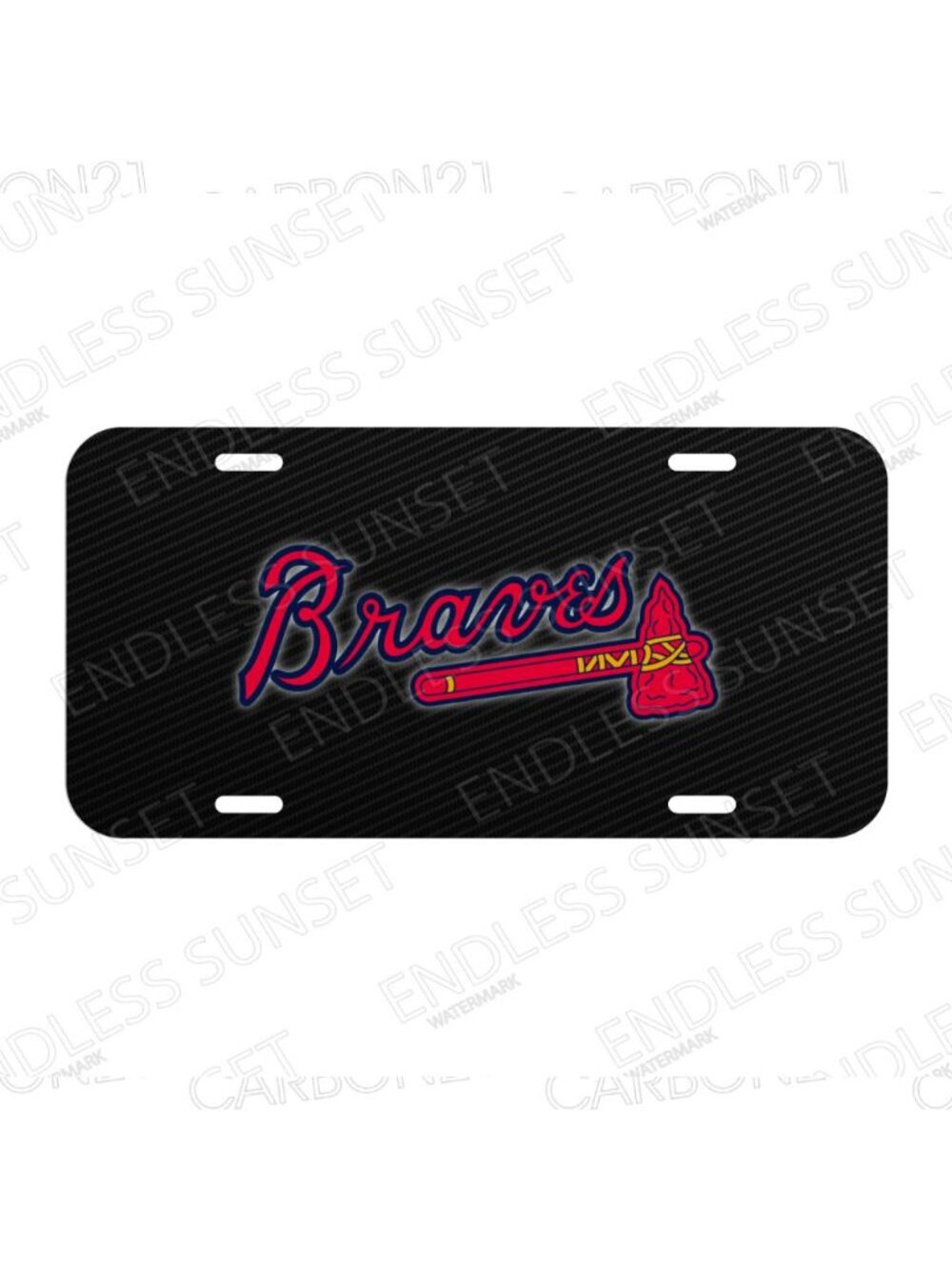 NEW Atlanta Braves Aluminum License Plate CAR SUV Truck